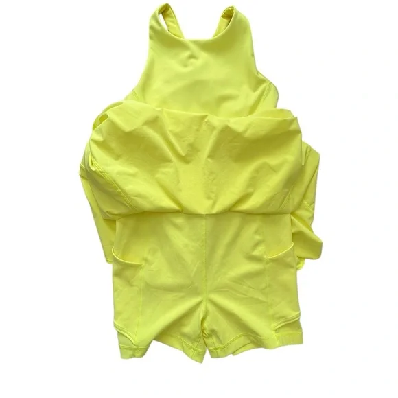 Lululemon court crush tennis dress electric lemon yellow 8 - Picture 6 of 12